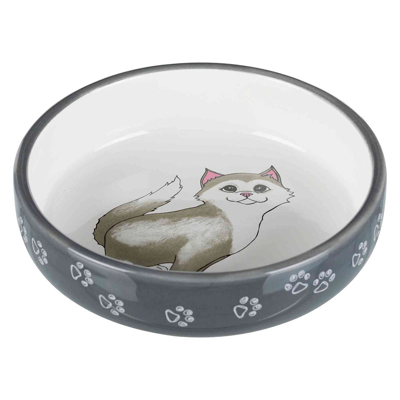 Trixie Cat bowl for short-nosed breeds, ceramic - PawsPlanet Australia