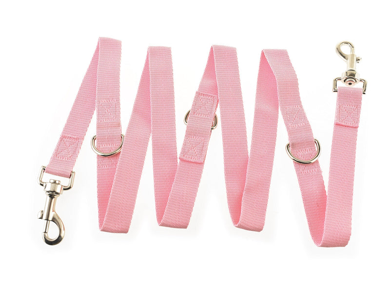 Maximum Pet Products Police style dog training lead 6ft Multiple colours (Baby pink) Baby pink - PawsPlanet Australia
