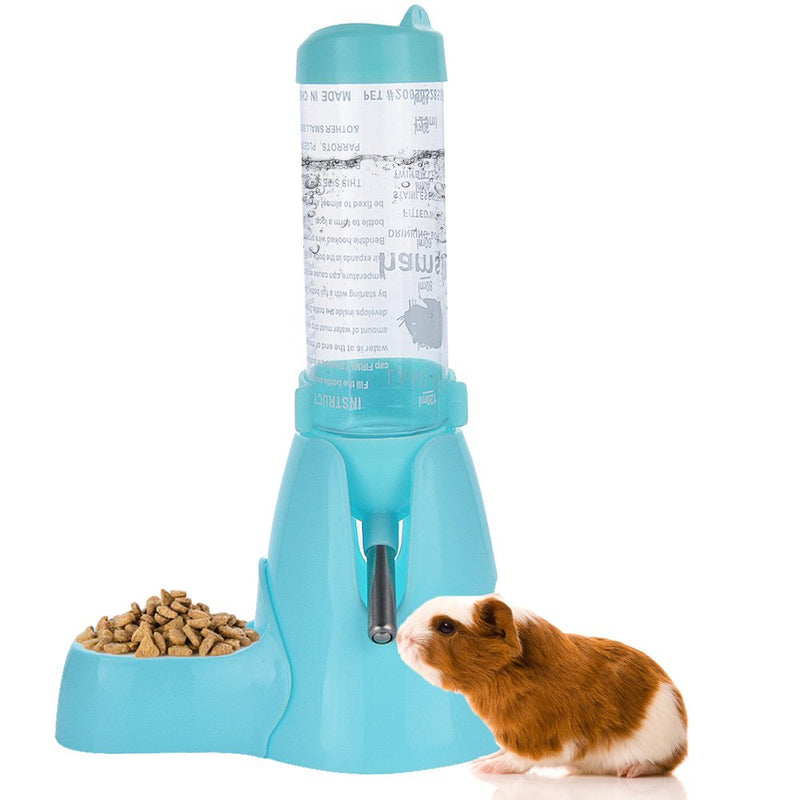 ShareWe Hamsters Water Bottle Automatic Water Feeder Dispenser Hanging Water Feeding Bottles for Rats, Guinea pigs, Ferrets, Rabbits Small Animals (125ML, Blue) - PawsPlanet Australia