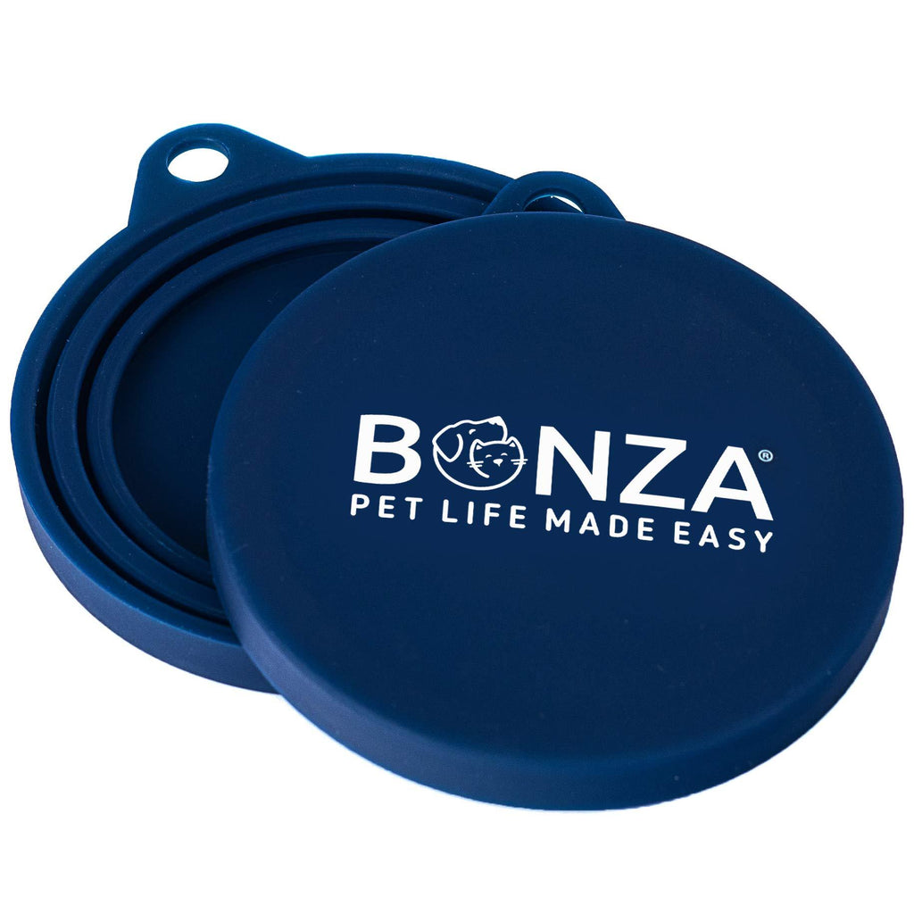 Bonza Pet Food Can Covers, Set of 2 Universal Silicone Can Covers for Pet Food Cans, Food Safe BPA Free, Dishwasher Safe. Loose Fit Lid Easy to Place On and Remove. - PawsPlanet Australia
