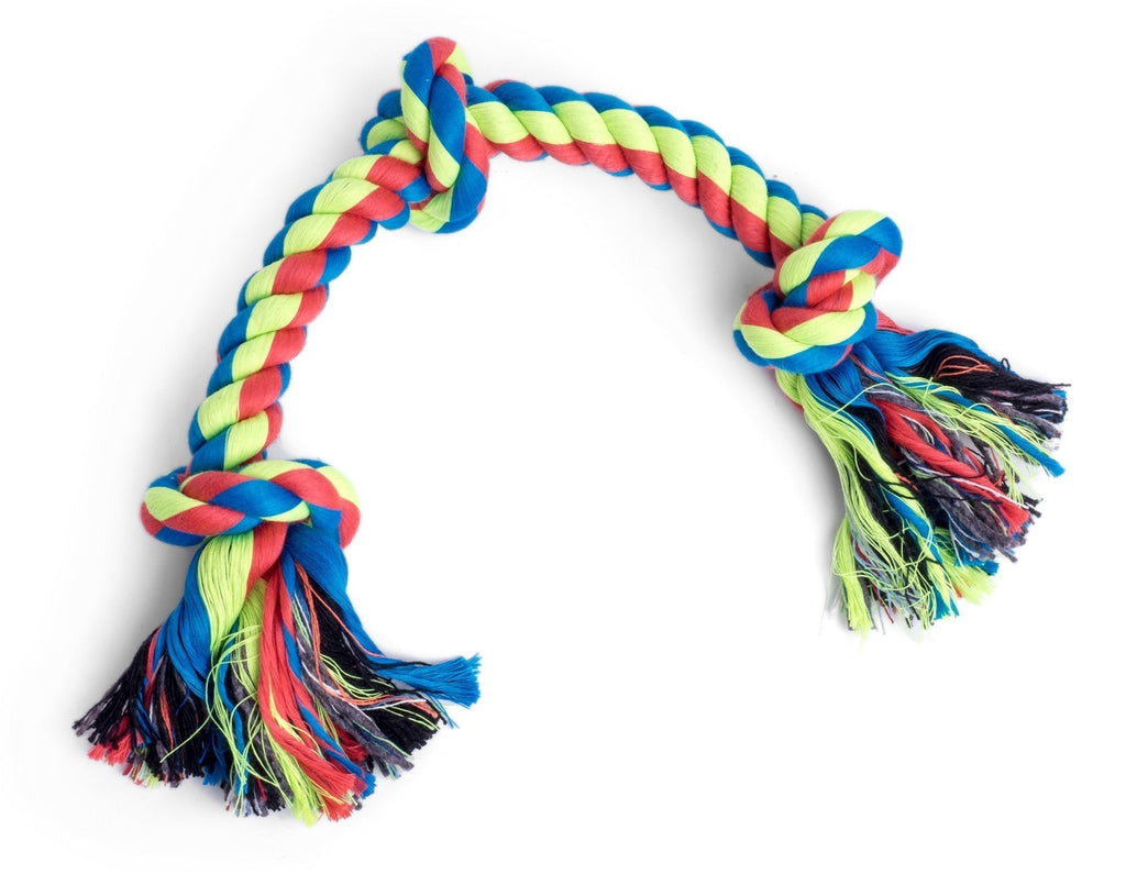 Toyz by Petface Triple Knot Rope Dog Toy, Small - PawsPlanet Australia