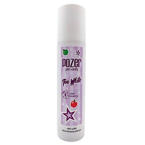 Pozer Pet Vanity Too White Colour Enhancing Fresh Scent Dog Shampoo, 300ml 300 ml (Pack of 1) - PawsPlanet Australia