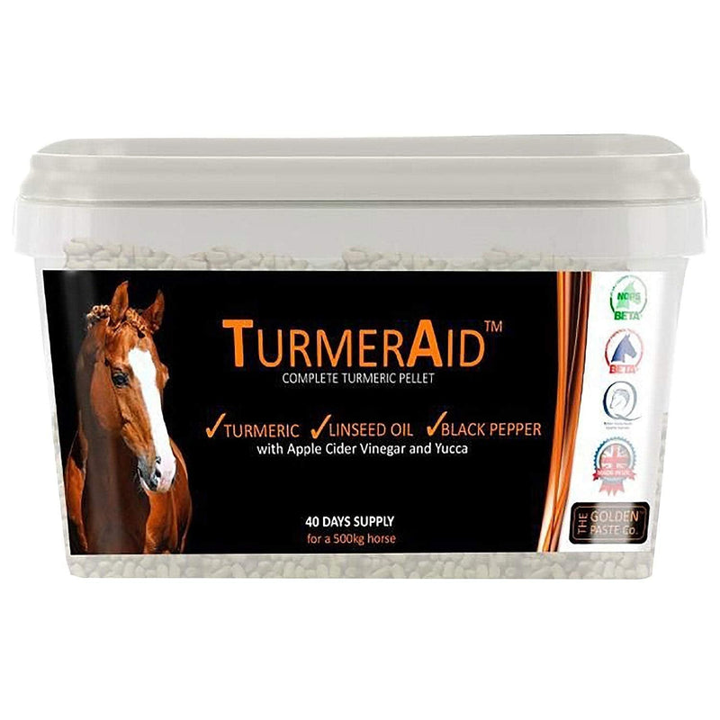 CHUWPI The Golden Paste Company Turmeraid Complete Turmeric Pellet Horse Supplements 2kg - PawsPlanet Australia