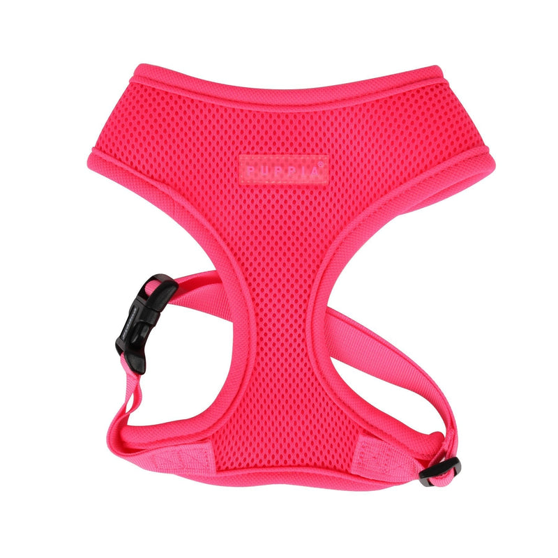 Puppia Neon Dog Harness for small and medium dogs - Super soft and comfortable - Also usable as Puppy Harness, Pink, XS - PawsPlanet Australia