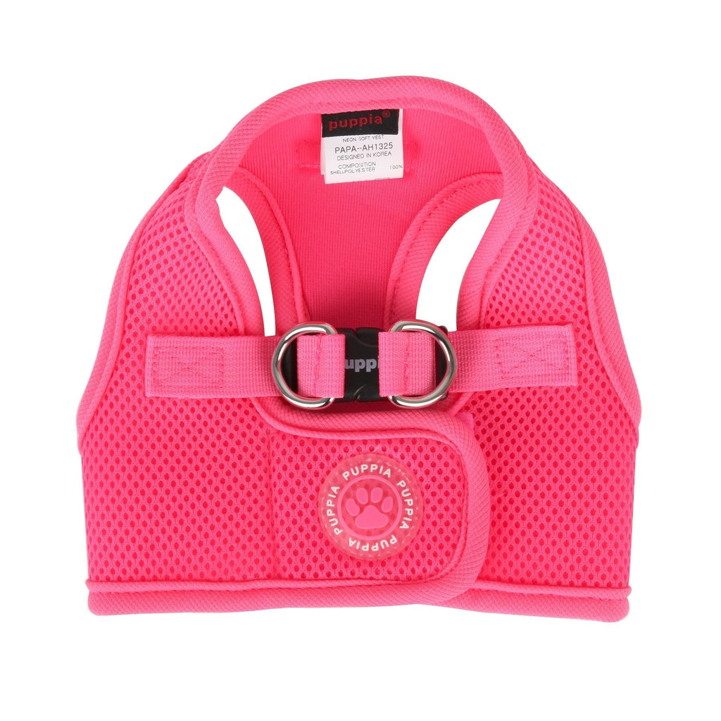 Puppia Neon Soft Vest Harness B, X-Large, Pink - PawsPlanet Australia