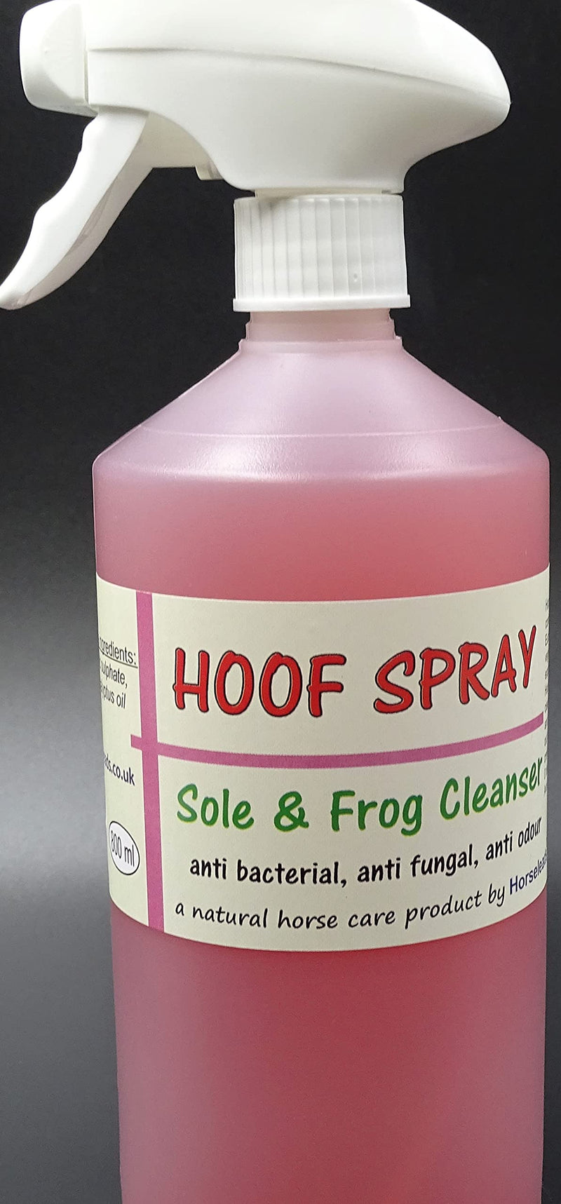 Hoof Spray Sole and Frog Disinfectant Antiseptic Cleanser by Horse Leads 800ml for thrush for horses - PawsPlanet Australia