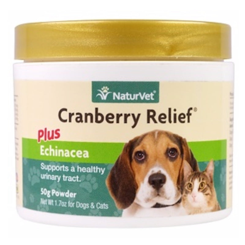 NaturVet, Cranberry Relief Plus Echinacea, For Dogs & Cats, 50g Powder - PawsPlanet Australia