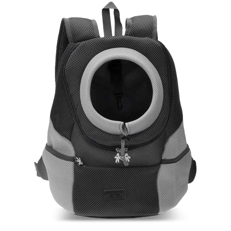 PETCUTE Pet Carrier Backpack Dog Travel Backpack Pet Carrying bag for Small Dogs cats Head Out Design Airline Approved for Bike Hiking Black M - PawsPlanet Australia