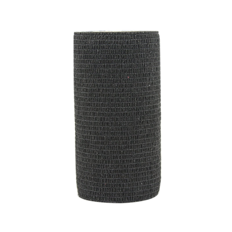 STpro Crepe Bandage 10cm x 6 Rolls Black Elastic Bandage Cohesive Bandages Waterproof Bandage Vet Wrap Support Bandage Cohesive Support Bandage Vets Tape Self Adhesive Bandage - PawsPlanet Australia
