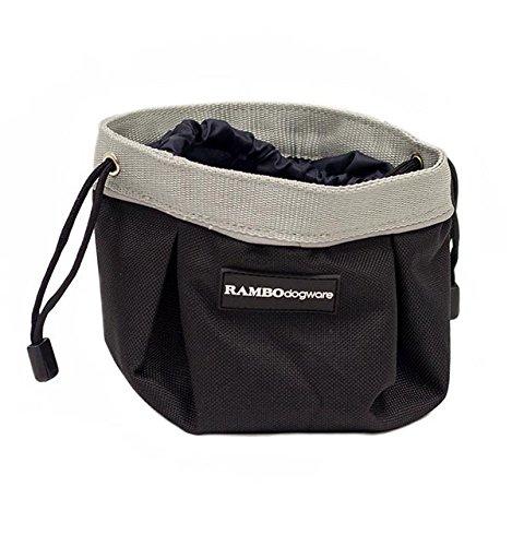 Horseware Rambo Dog Feed Bowl Black/Silver - PawsPlanet Australia