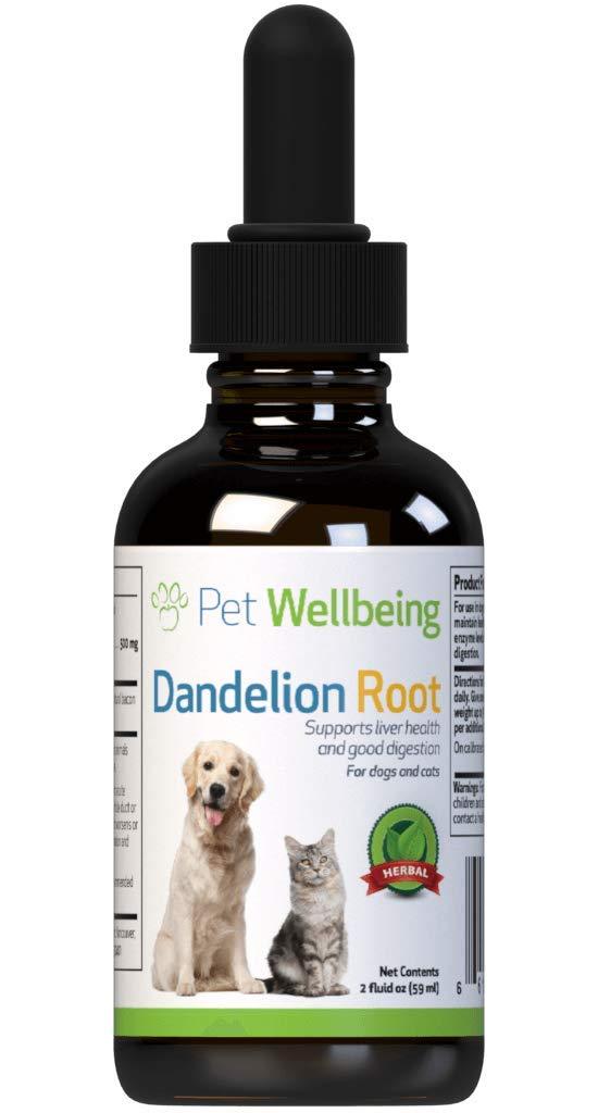 Pet Wellbeing Dandelion Root for Dogs - All Natural Dandelion Root - Dog Liver, Digestive, and Cardiovascular Support - 2oz (59ml) - PawsPlanet Australia