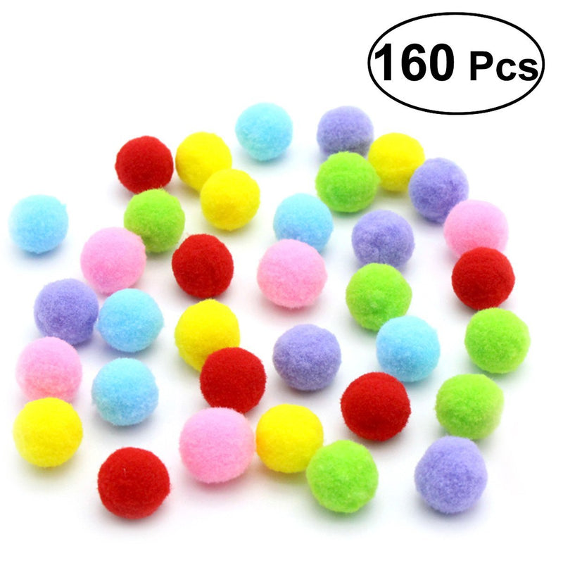 ueetek Toys Cat's 160pcs 3.5 cm surtieron The Balls Cat Toy Soft Colour of Kitten Play The Balls of Pompom (Color Mix) - PawsPlanet Australia