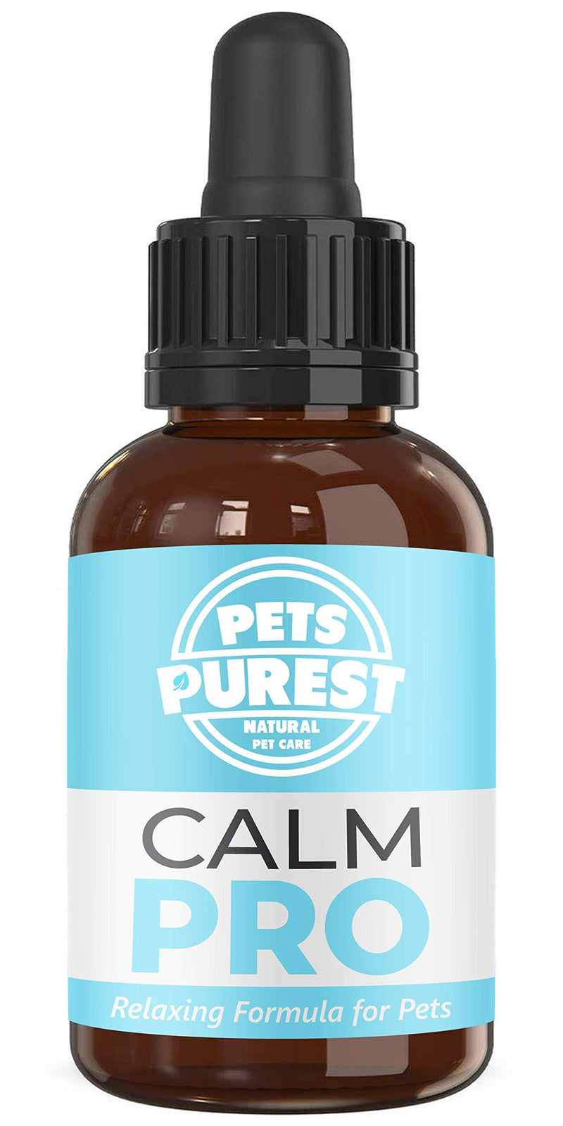 Pets Purest 100% Natural Calm PRO Dog Anxiety Relief Calming Aid Supplement for Dogs Cats Horses Rabbits Birds Pets. Anxiety & Stress When Home Alone, Aggression, Loud Noises, Fireworks & Kennels 50ml - PawsPlanet Australia