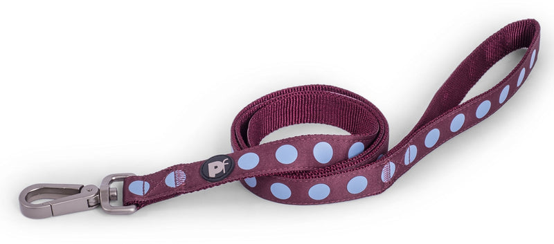 Petface Ox Blood Bold Spot Dog Lead, Medium - PawsPlanet Australia