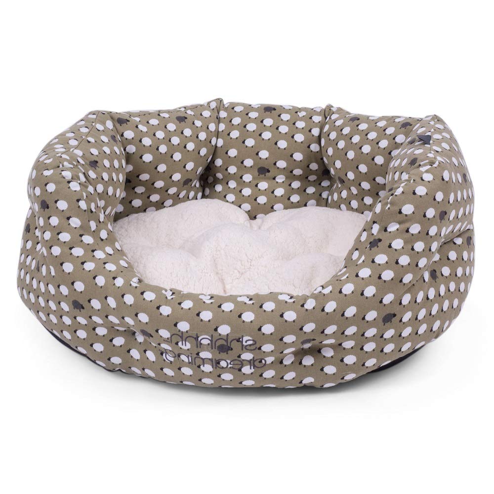 Petface Sheep Design Oval Dog Bed, Medium - PawsPlanet Australia