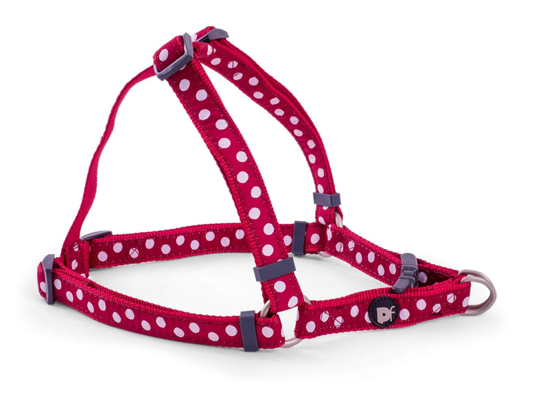 Petface Dog Harness, Medium, Cherry/White - PawsPlanet Australia