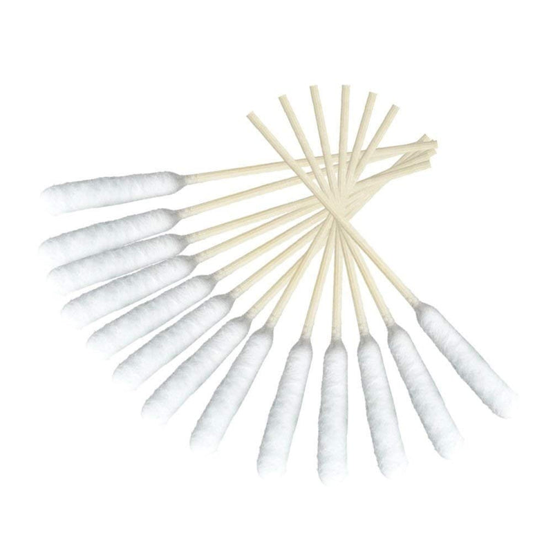 Odowalker Big Bamboo Cotton Swab Sticks Thicker Cotton,Cotton Buds for Cat Dog Ear Wax Infection Removal, Deep-type Utensil Gap Clean Swab, 5.9in Long Pack of 100 - PawsPlanet Australia