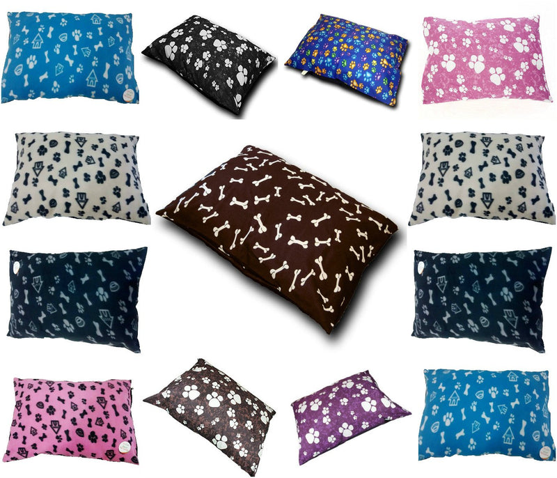 Comfort-Style EXTRA-LARGE Dog Bed Pillow complete bed (COVER + INNER Pillow) ~ SIZE 57" x 37" ~ Random Designs NEW - PawsPlanet Australia