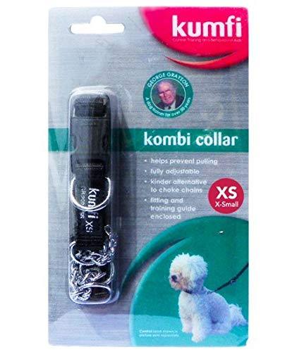 Kumfi Canine Kombi Collar, Black, XS - PawsPlanet Australia