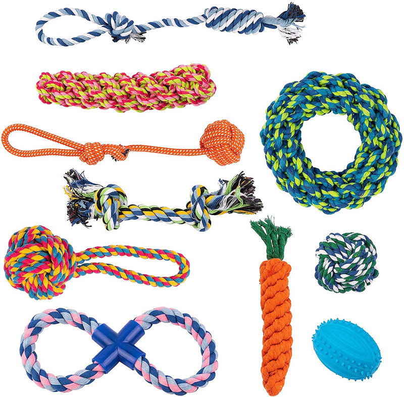 Vacker Design Dog Toys, Durable Chew Toys for Teething and Boredom, Natural Cotton Rope, Small/Medium Dogs - PawsPlanet Australia