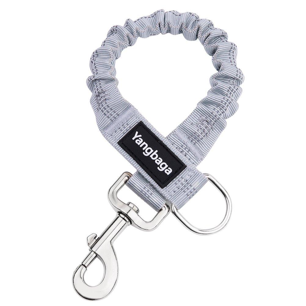 Yangbaga Dogs Shock Absorber, Elastic Buffer Extension leash with Bungee Shock for Pet, Prevent Injury on Arm and Shoulder & Absorb the Pull by Dogs, Great for Bicycle, Running, Walking etc. (Grey) Large Grey - PawsPlanet Australia