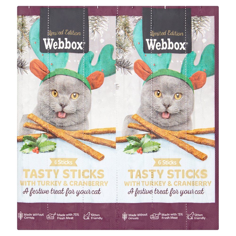 Webbox Cat Tasty Sticks with Turkey and Cranberry, 30 g - PawsPlanet Australia