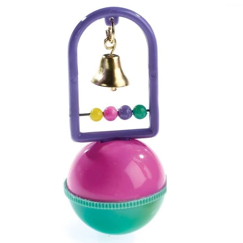 Class-ic Kelly Ball & Bell Bouy Caged Bird Interactive Bead & Bell Toy Budgies Parrotlets - PawsPlanet Australia