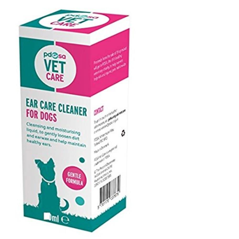 PDSA Ear Care Cleaner for Dogs, One Size, 100 ml - PawsPlanet Australia