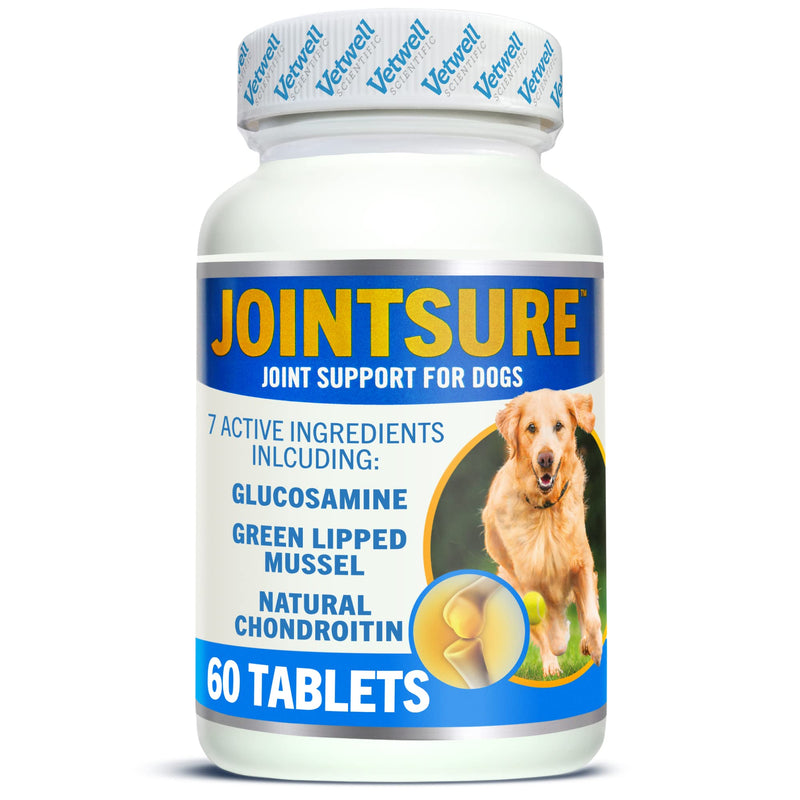 JOINTSURE SENIOR Hip & Joint Supplements for Dogs - Pack of 60 Tablets- Soothes Joints, Aids Mobility - High Levels of Glucosamine & Green Lipped Mussel - PawsPlanet Australia
