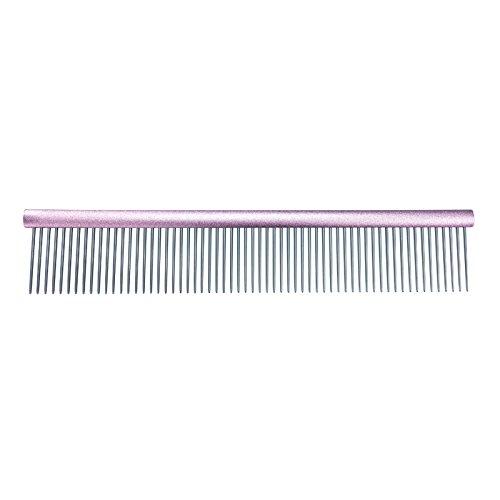 GROOM PROFESSIONAL Spectrum Aluminium Comb Light Pink 25cm - PawsPlanet Australia