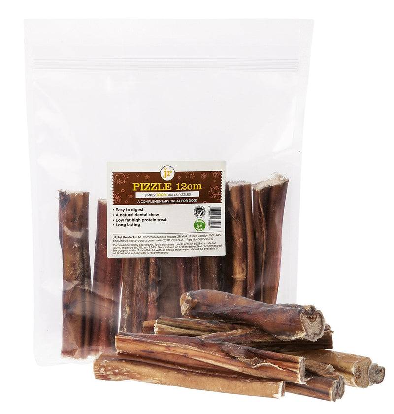 5 x Thick Bulls Pizzles 12cm 5 Inch Bully Sticks Dog Treat Chew Supplied By JR Pet Products - PawsPlanet Australia