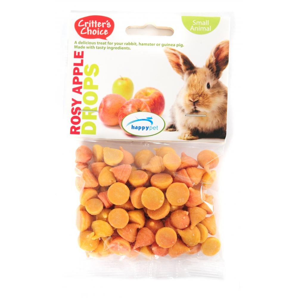 Critters Choice Rosy Apple Drops Small Animal Treats (75g) (May Vary) - PawsPlanet Australia