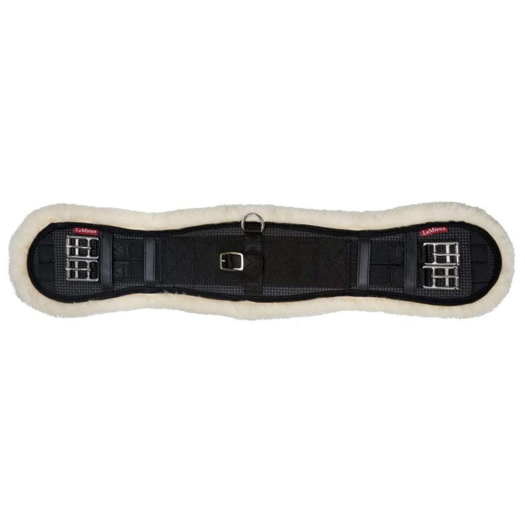 LeMieux Merino+ Integrated Mono Girth Dressage 55cm Black / Natural - PawsPlanet Australia