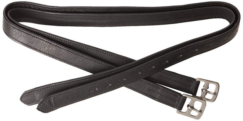 Cwell Equine New Soft Stirrup Leathers Black Choice of Sizes (46") 46" - PawsPlanet Australia