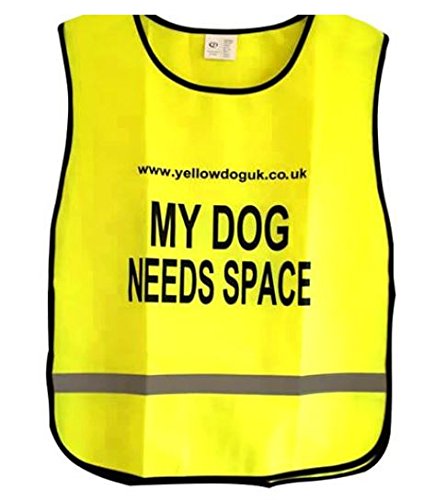Yellow Dog UK Tabard with reflective strip - My Dog Needs Space - PawsPlanet Australia