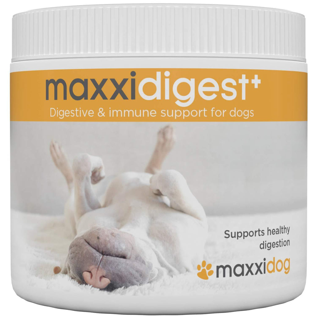 maxxidog - maxxidigest+ probiotics, prebiotics & digestion enzymes formula for dogs - Advanced canine digestive and immune system support - Non GMO powder - Two sizes 200 & 375 g (200 g) - PawsPlanet Australia