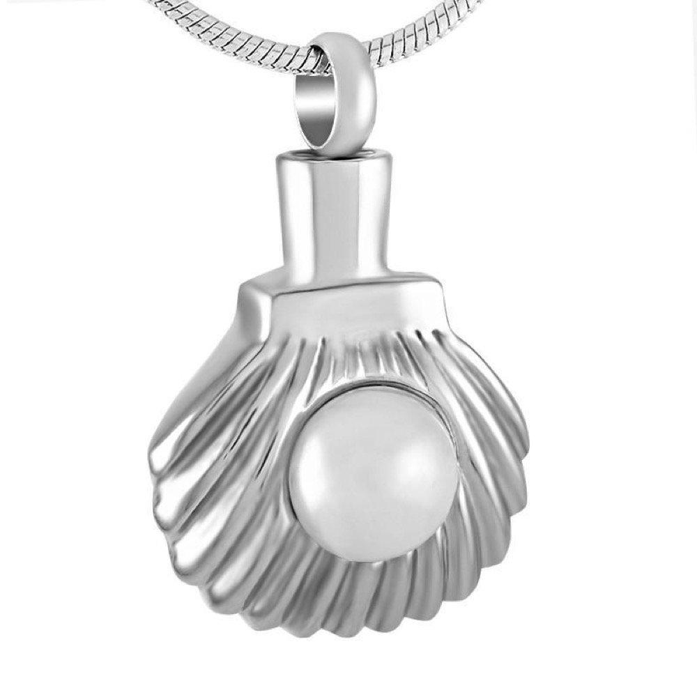 Cherished Urns Pearl Shell Memorial Ash Keepsake Cremation Pendant - PawsPlanet Australia