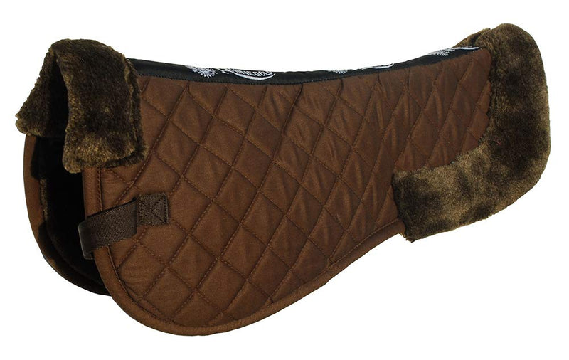 Rhinegold Comfort Saddle Pad-Cob-Brown - PawsPlanet Australia