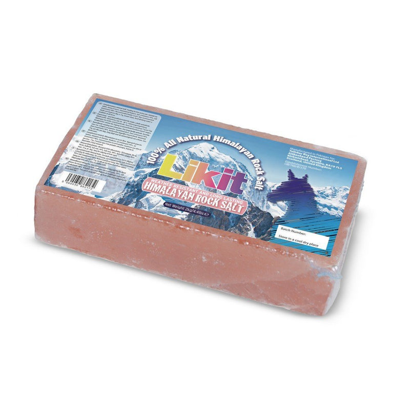 Likit Himalayan Rock Salt Lick Brick (2kg) (Multicoloured) - PawsPlanet Australia
