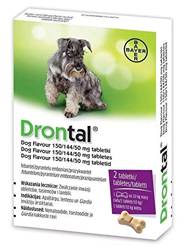 Bayer Drontal Worming Tablet for Dogs, Pack of 2 tablets - PawsPlanet Australia