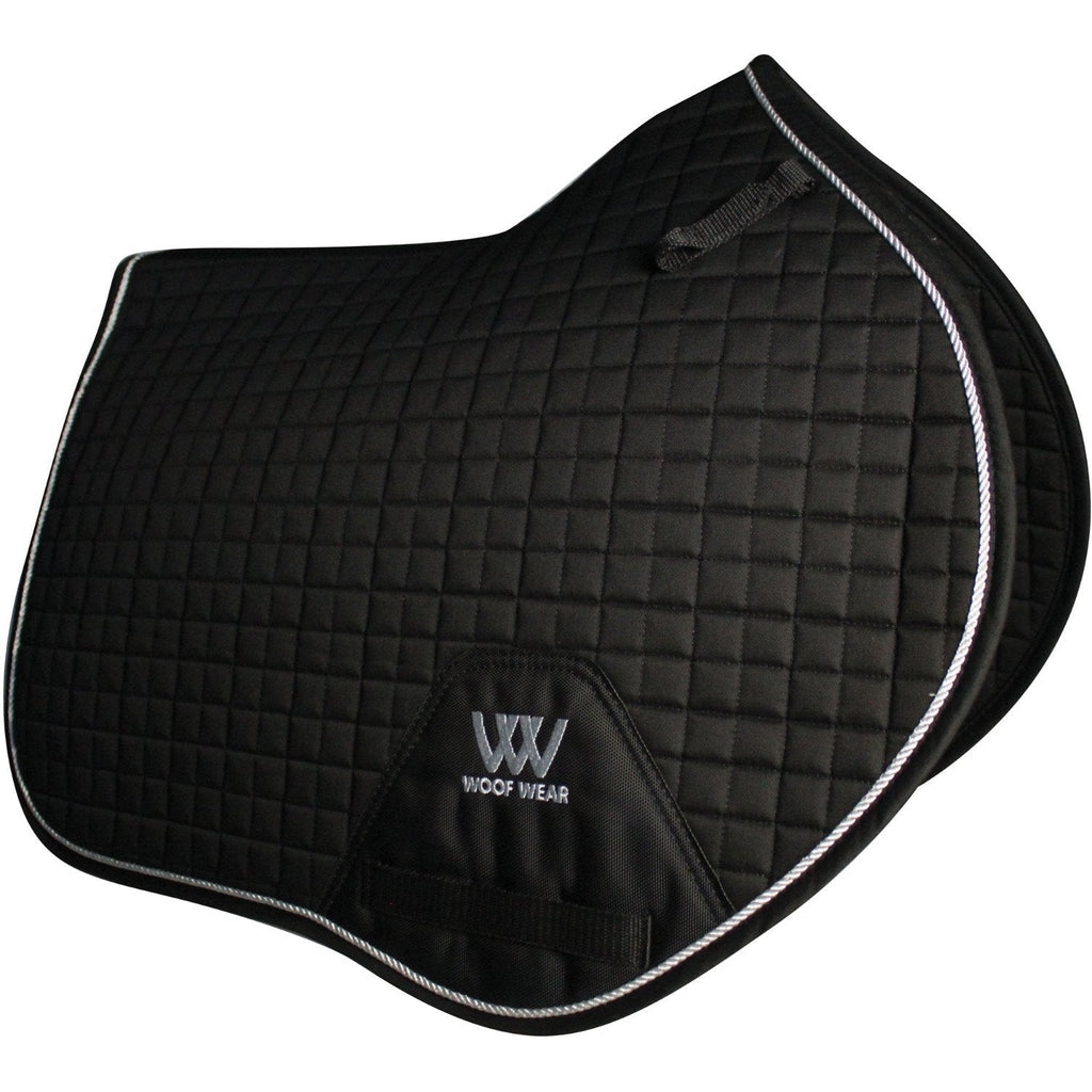 Woof Wear Close Contact Saddle Pad Black Full Size - PawsPlanet Australia