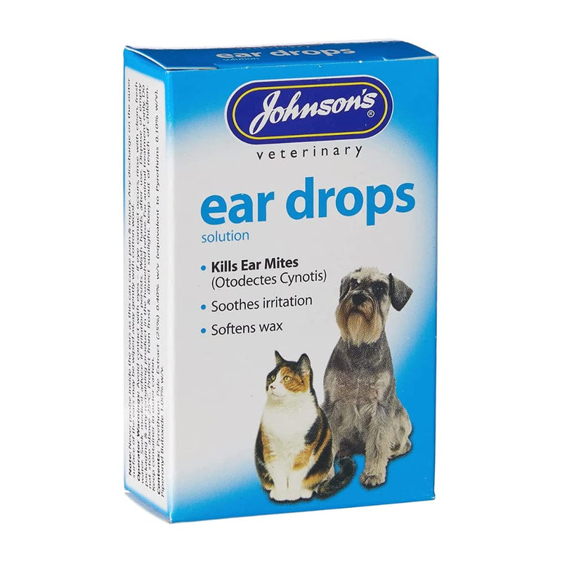 Johnson's Ear Drops 15ml - PACK OF 1, 3 OR 6 HEALTHY DOG – VETERINARY – CONDITION (3 PACK) 3 PACK - PawsPlanet Australia