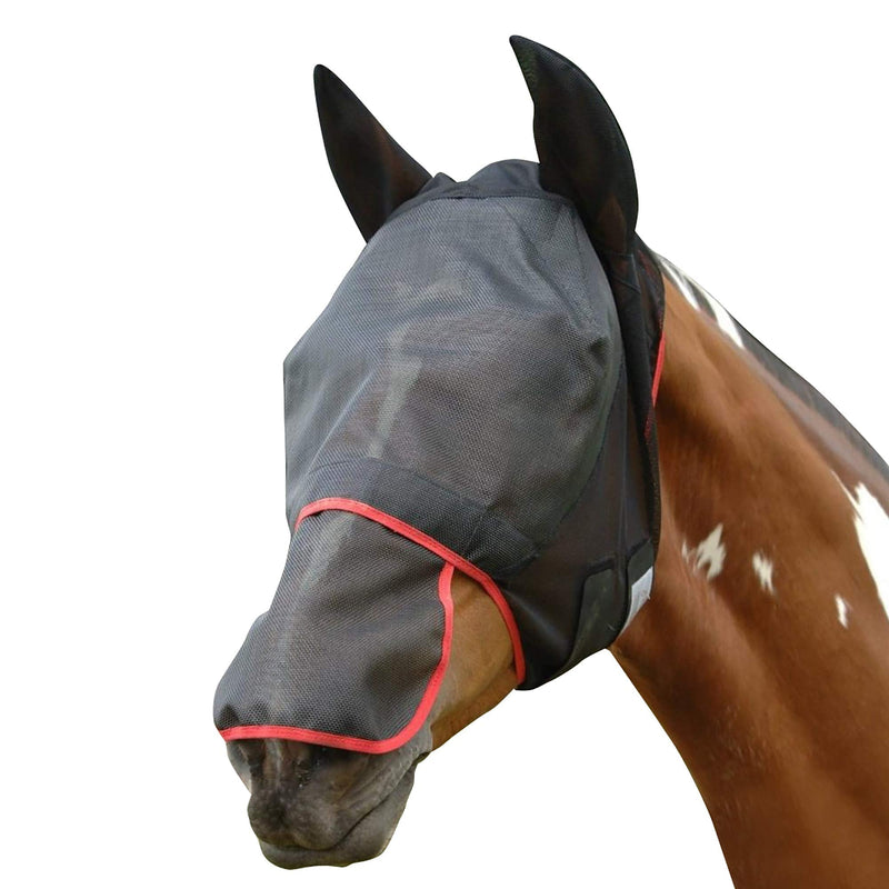 equilibrium Field Relief Max Fly Mask - Black Grey XS - PawsPlanet Australia