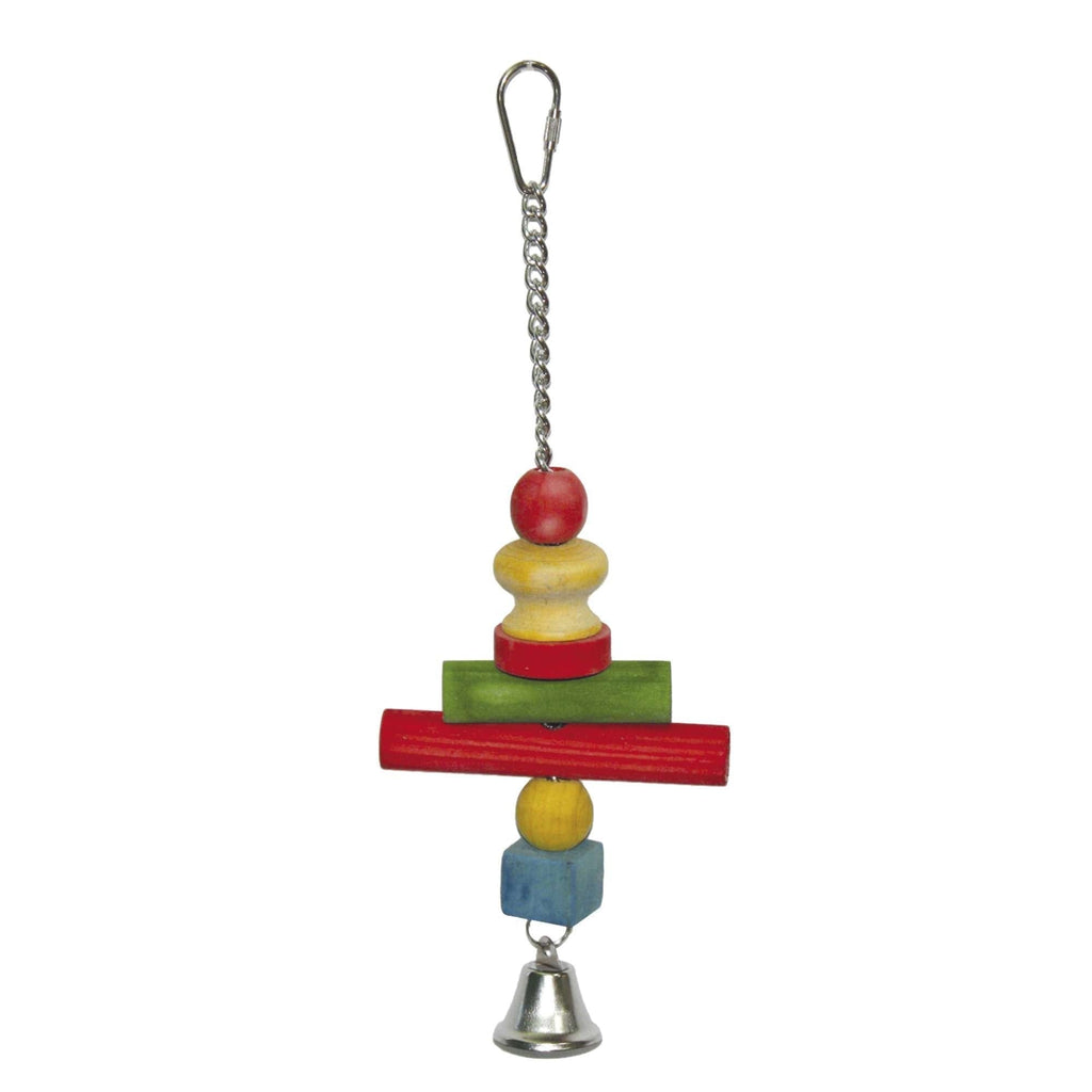 ICA BR103 Wooden Toy with Large Cross And Bell For Birds - PawsPlanet Australia