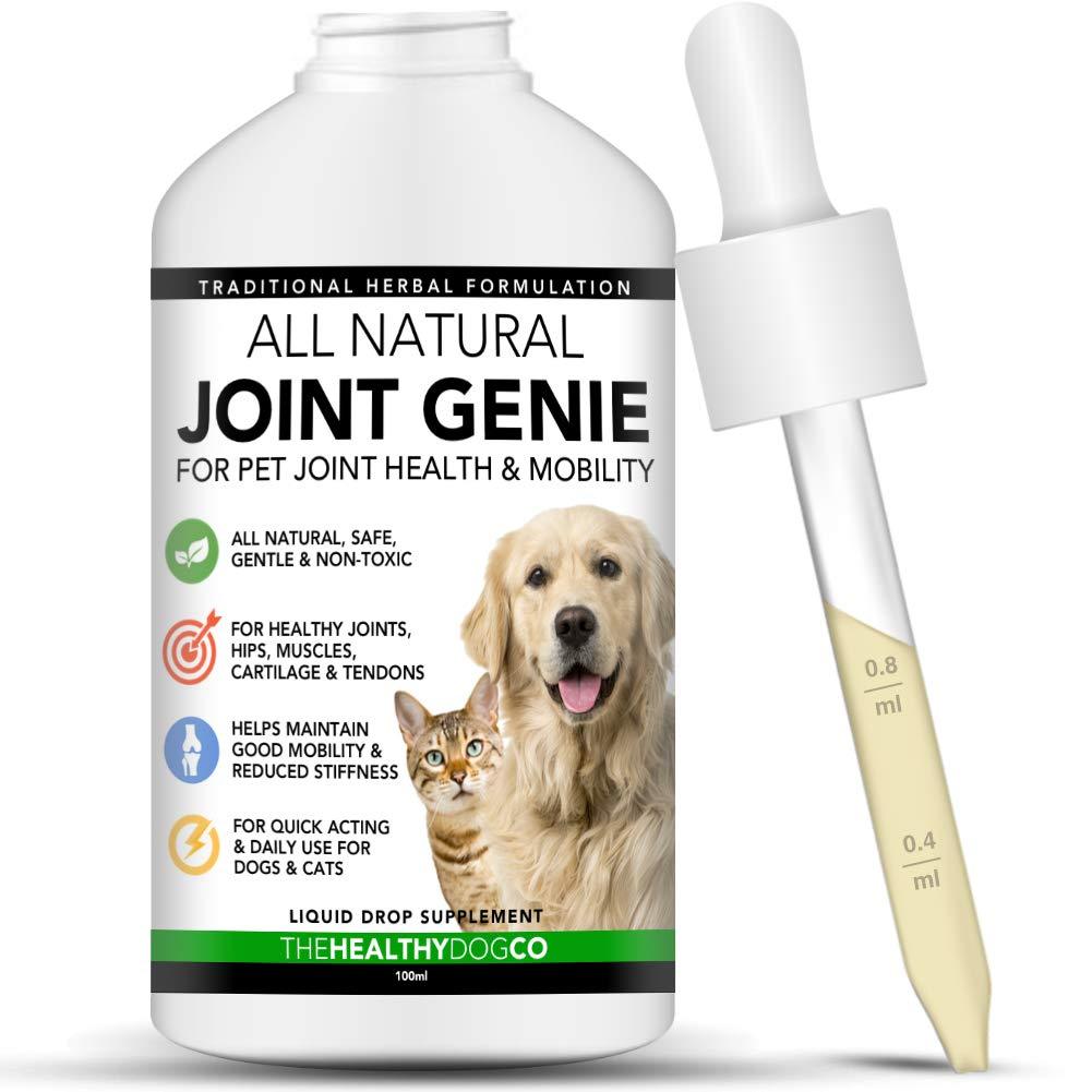 All Natural Joint Genie | High Strength Joint Care for Dogs and Cats | 100 Servings | Quick Acting Liquid Dog Joint Care Supplements for Stiffness, Support & Care for Young & Old Dogs - PawsPlanet Australia
