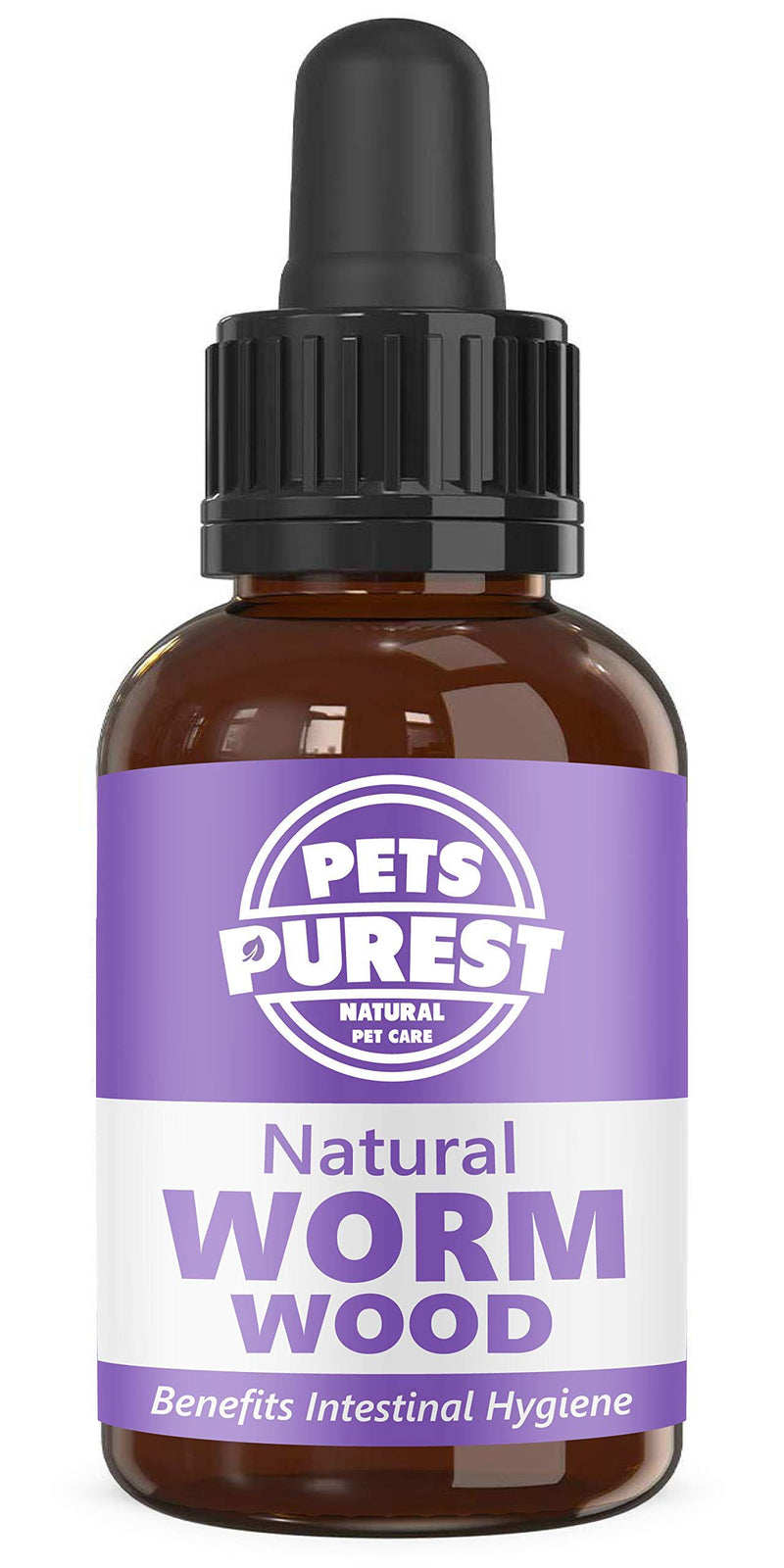 Pets Purest 100% Natural Wormwood Formula - Natural Alternative to Nasty Chemical Products - Benefits Intestinal Hygiene - For Dogs, Cats, Poultry, Birds, Ferrets, Rabbits & Pets (1-2 Year Supply) - PawsPlanet Australia