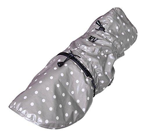 Wouapy Foldable Raincoat, Size 25, Grey, Polka Dots - PawsPlanet Australia