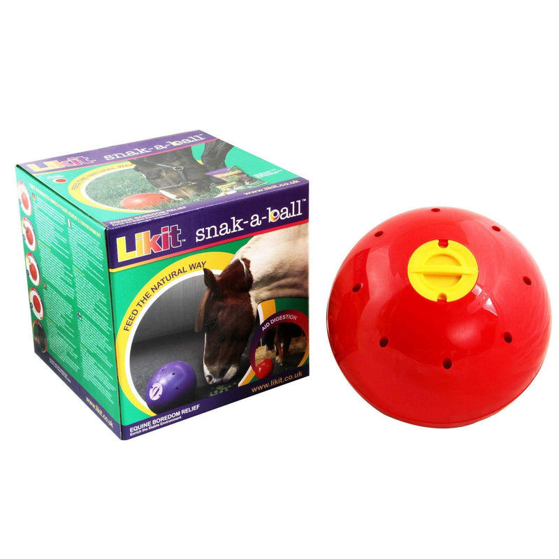 Likit Snak-a-Ball (One Size) (Red) - PawsPlanet Australia