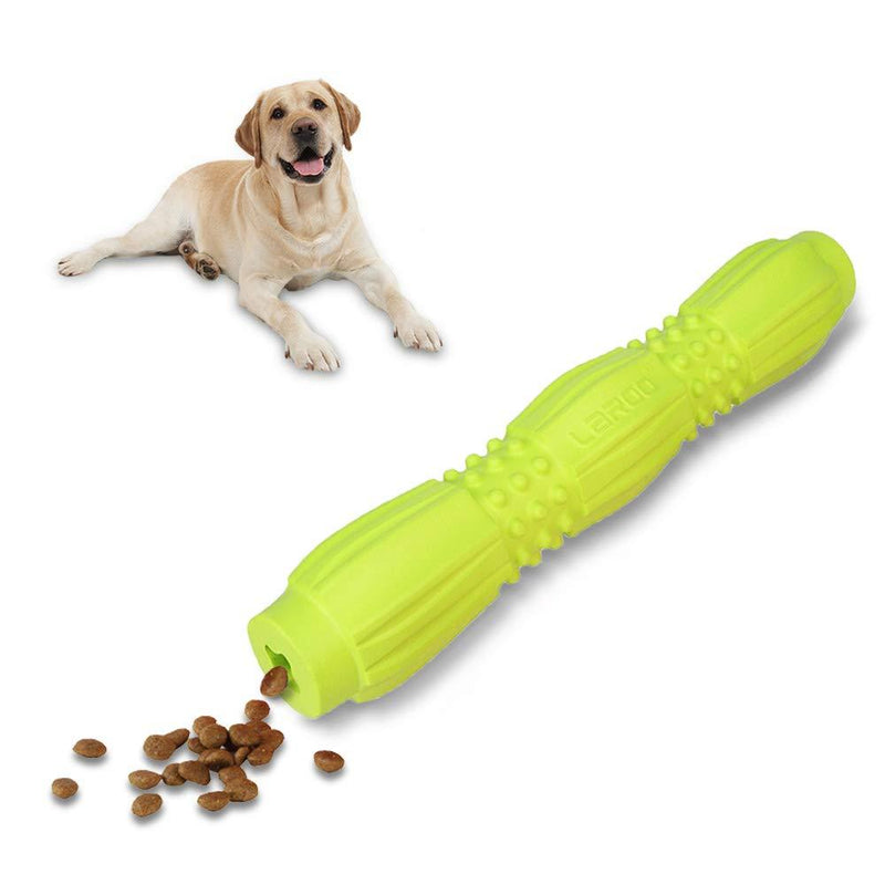 LaRoo Dog Toy, Dog Treat Toy Interactive Toys Bite Resistant Dog Treat Feeder Dispensing Stick for Dogs, Puppy Training, Playing and Chewing (Green) Green - PawsPlanet Australia