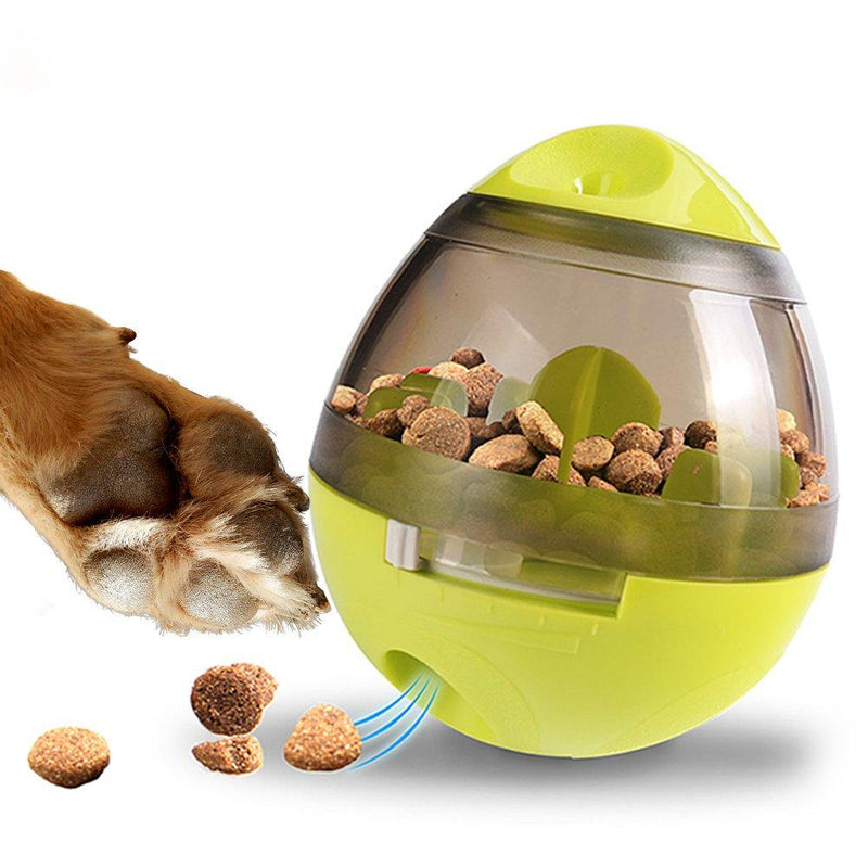 Zellar Treat Dispensing Dog Toy - Dog Treat Ball/Food Dispenser/Interactive Toys/Slow Eating IQ Treat Ball for Small Medium Dogs and Cats (Green) - PawsPlanet Australia